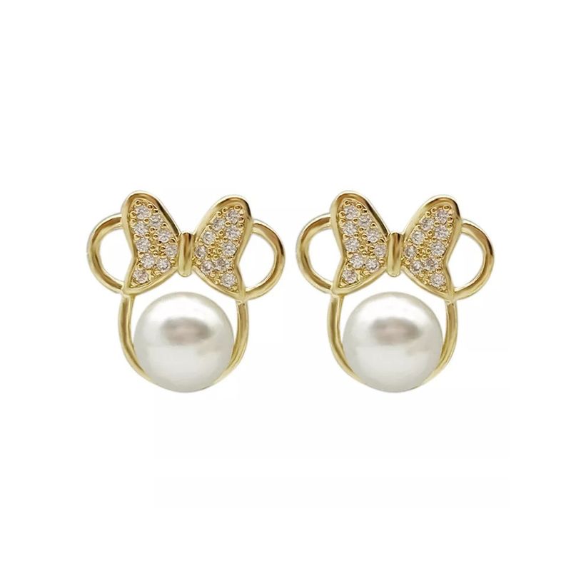 GENERICO - Aros  Perlas Cute  Mouse