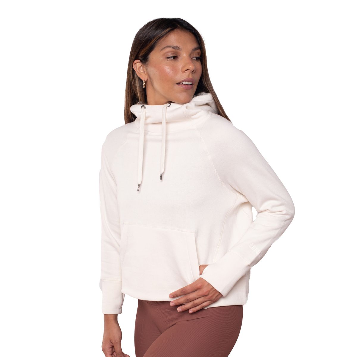 LENGA - Polerón Mujer Canguro Con Gorro Maitén Sustentable Lenga