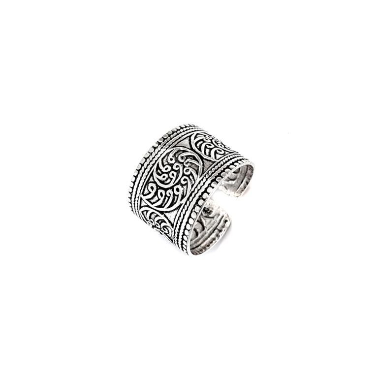 Anillo Caracol Plata Fina 925 Adaptable Plateado TALLA UNICA