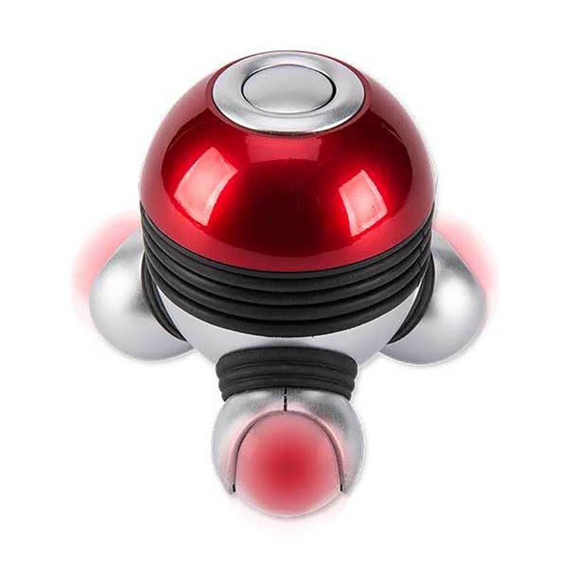 GENERICO - Masajeador Vibratorio Para Cuerpo Led Light Luminoso Rojo
