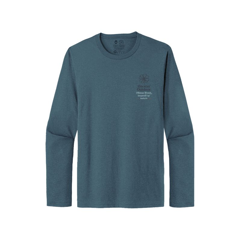 GNOMO - Polera Eco Manga Larga P-9 Hombre Indigo Gnomo