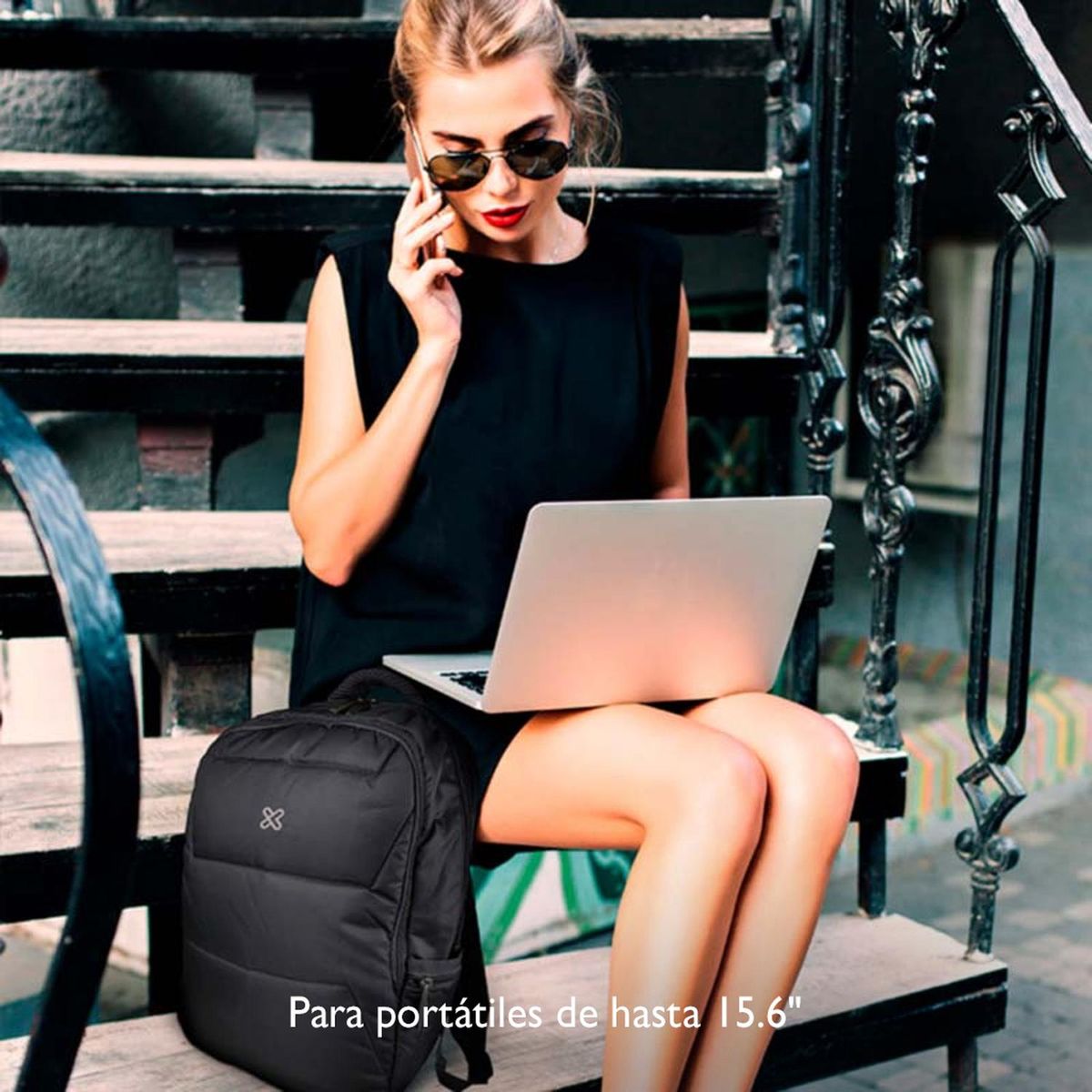 KLIP XTREME - Mochila Notebook cap 15 Kg Klip Xtreme KNB-426 - Gris oscuro