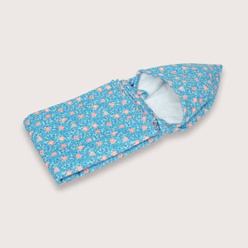 OPALINE - Capa de baño de niña tropical turquesa