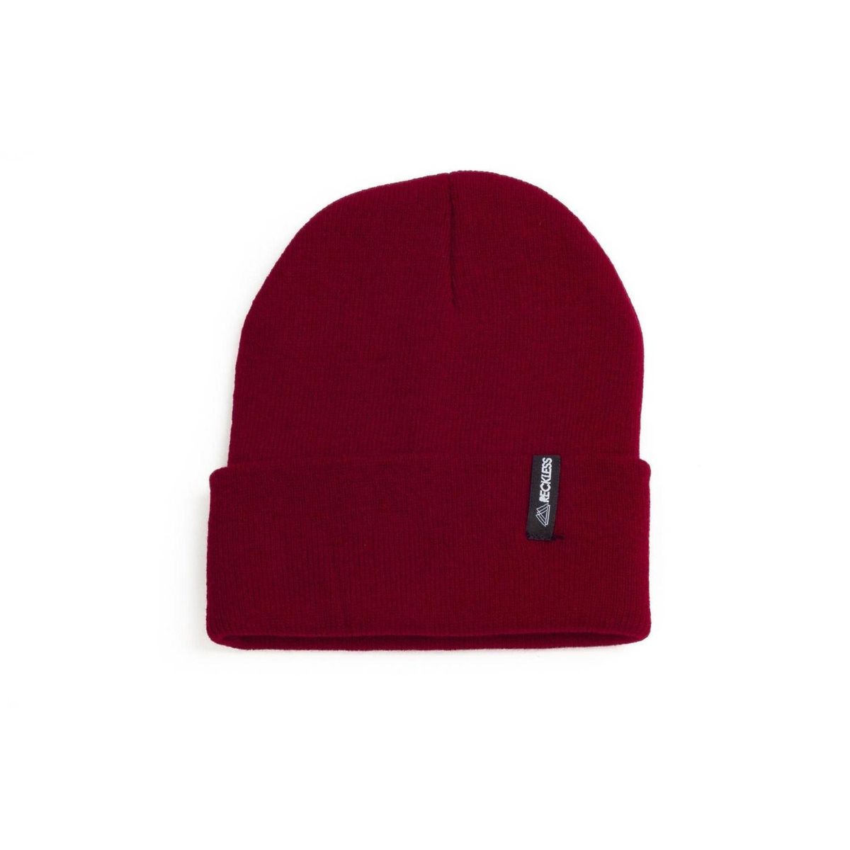 RECKLESS - Gorro de lana Reckless Simple Burdeo Blank