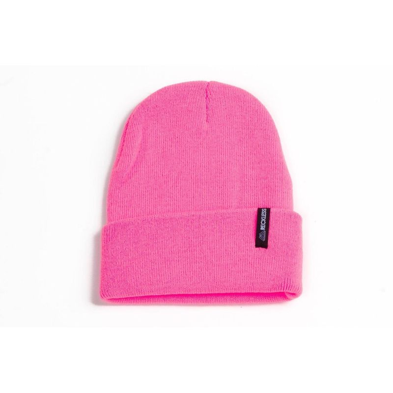 RECKLESS - Gorro de lana Reckless Simple Rosado Fuerte