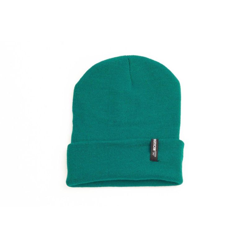 RECKLESS - Gorro de lana Reckless Simple Verde Petróleo