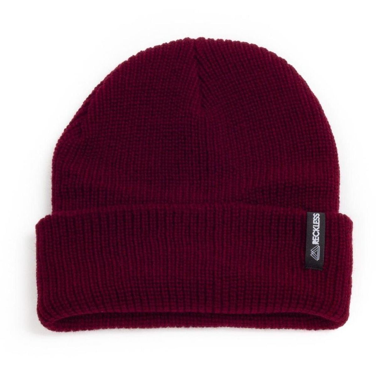 RECKLESS - Gorro de lana Reckless Fold 2 Burdeo