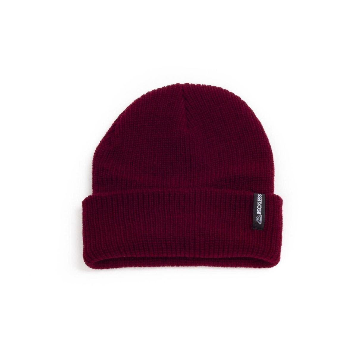RECKLESS - Gorro de lana Reckless Fold 2 Burdeo