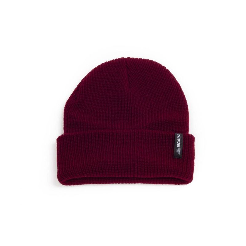 RECKLESS - Gorro de lana Reckless Fold 2 Burdeo
