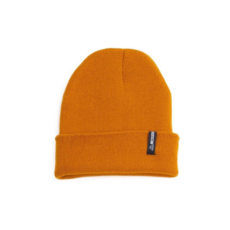 RECKLESS - Gorro de lana Reckless Simple Mostaza_.