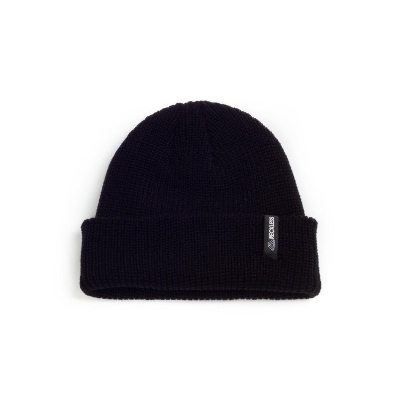 RECKLESS - Gorro de lana Reckless Fold 2 Negro Pescador