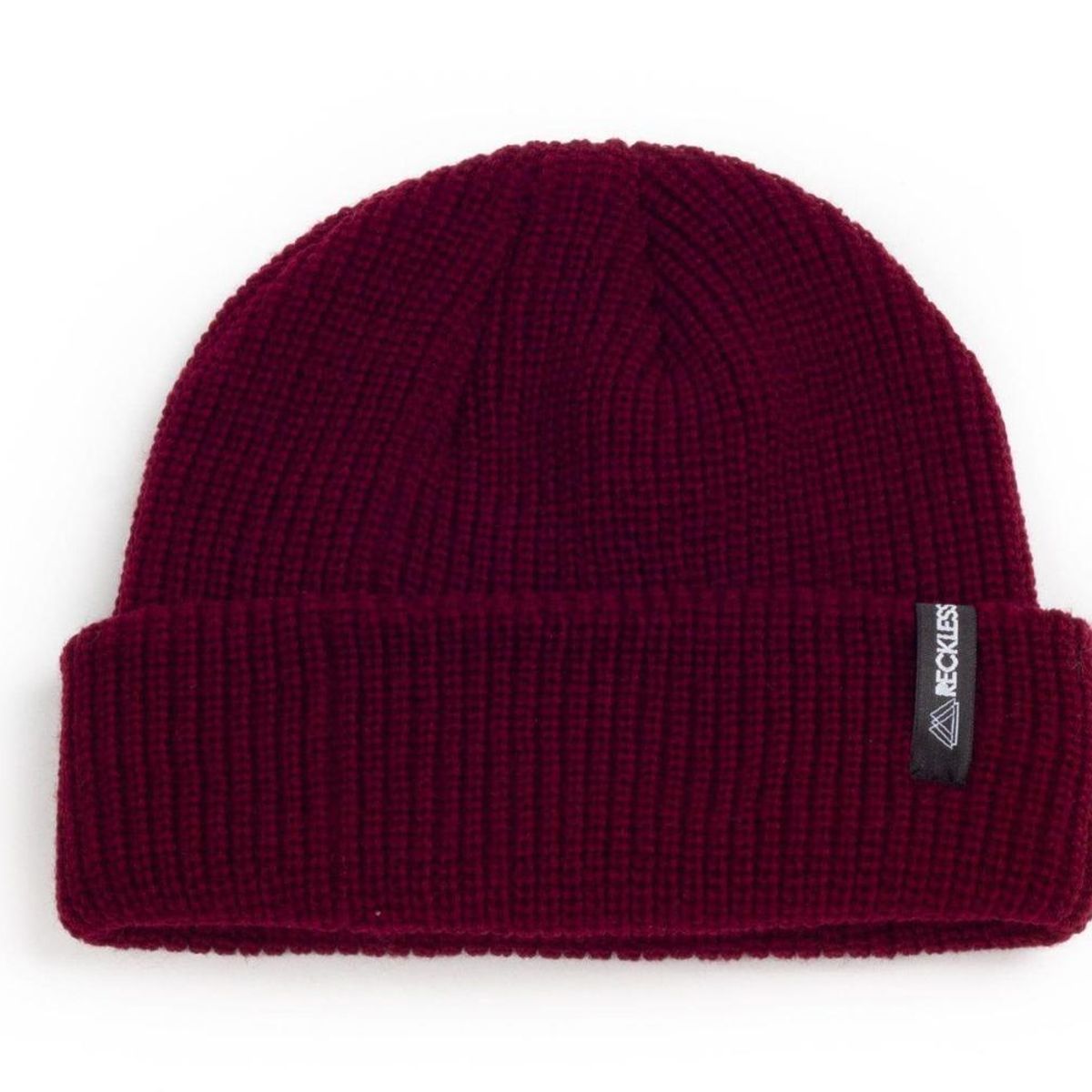RECKLESS - Gorro de lana Reckless Fold 2 Burdeo Pescador