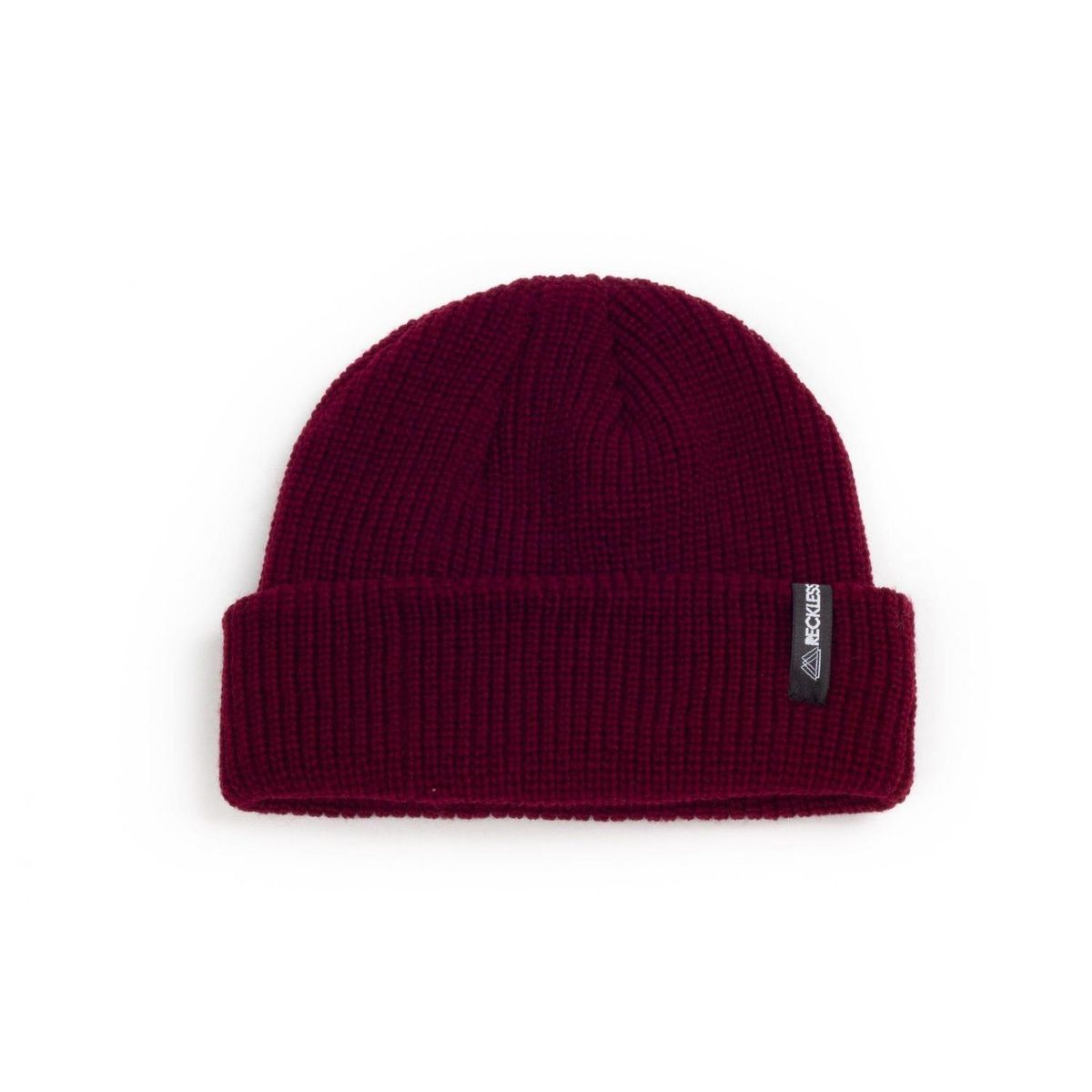 RECKLESS - Gorro de lana Reckless Fold 2 Burdeo Pescador