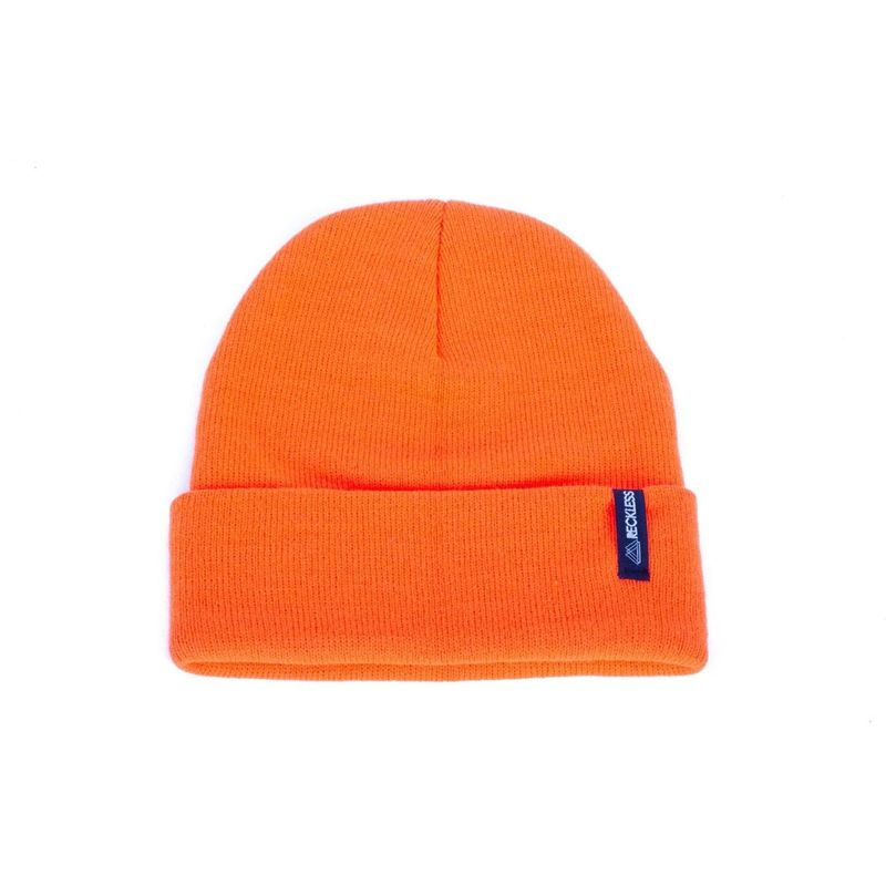 RECKLESS - Gorro de lana Reckless Simple Naranjo Fuerte