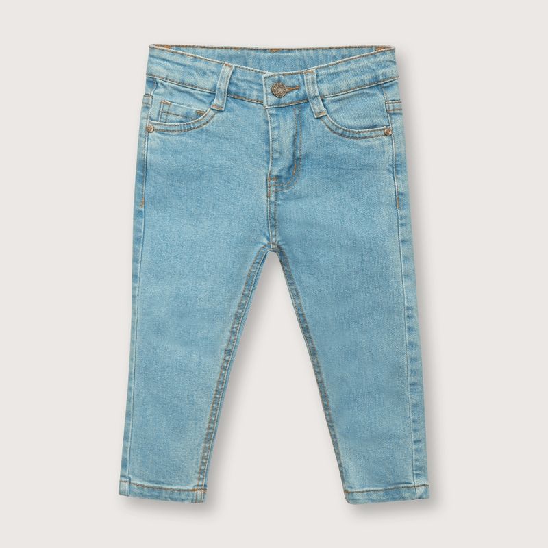 OPALINE - Jeans de niño esencial celeste (06M a 4A)