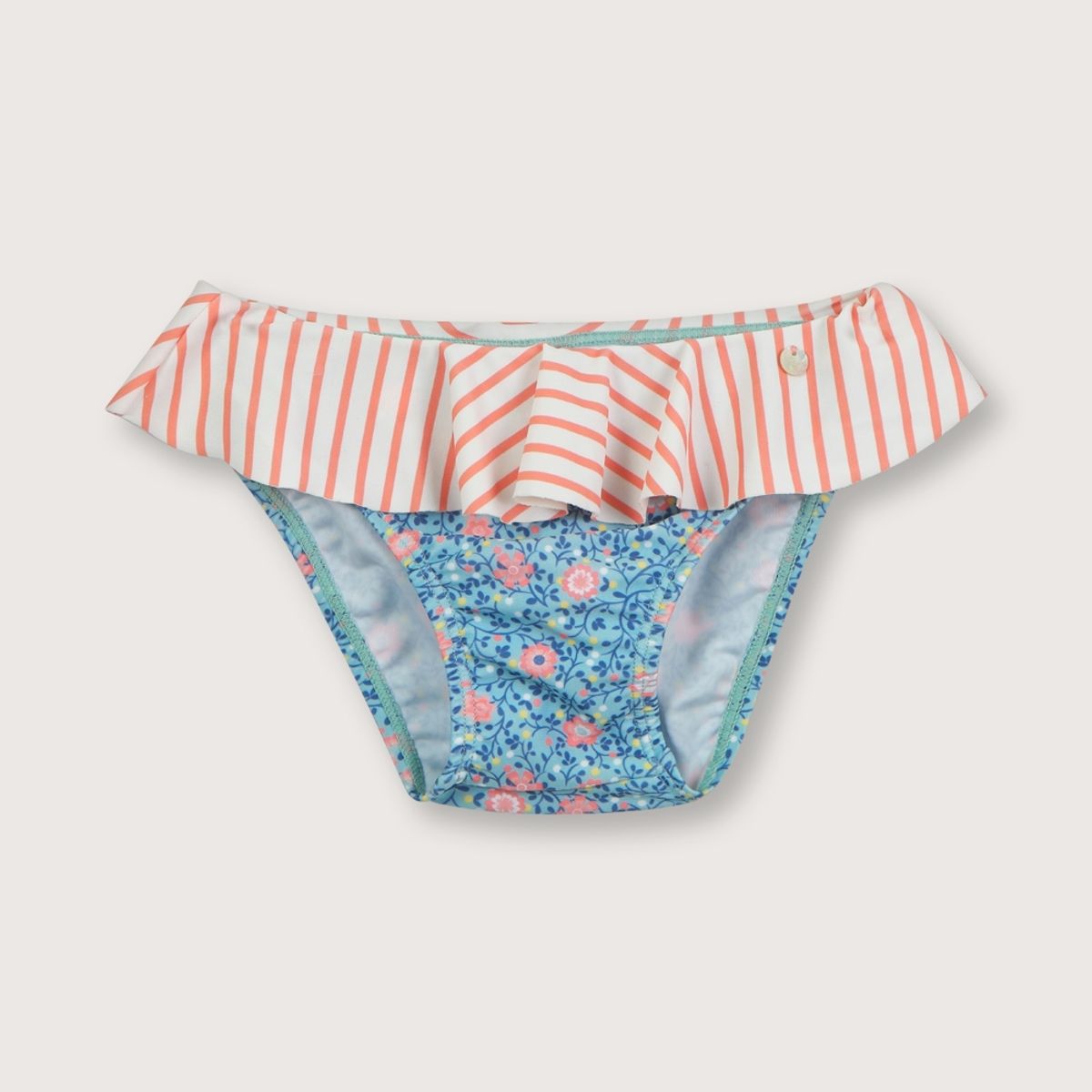 OPALINE - Traje de baño de niña tipo calzón turquesa (6 meses a 4 años).