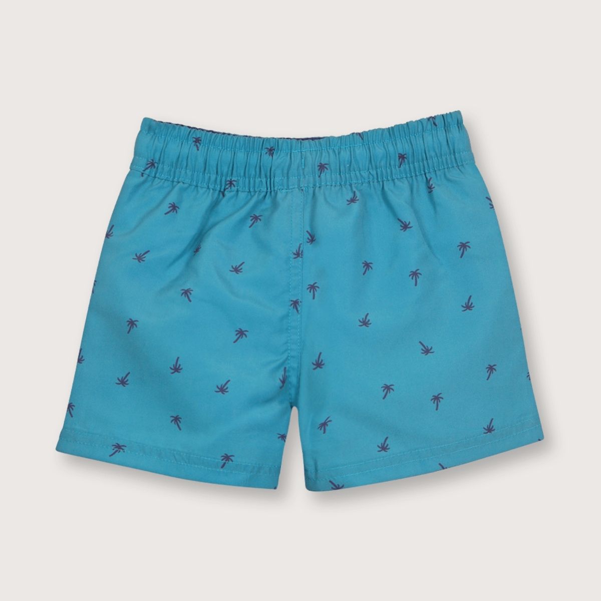 OPALINE - Traje de baño de niño palmeras turquesa (6 meses a 4 años).