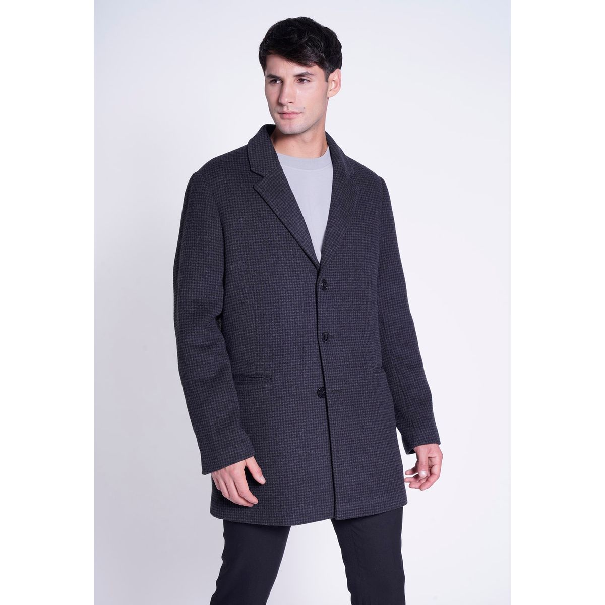 NEW MAN - Abrigo Prom Gris New Man