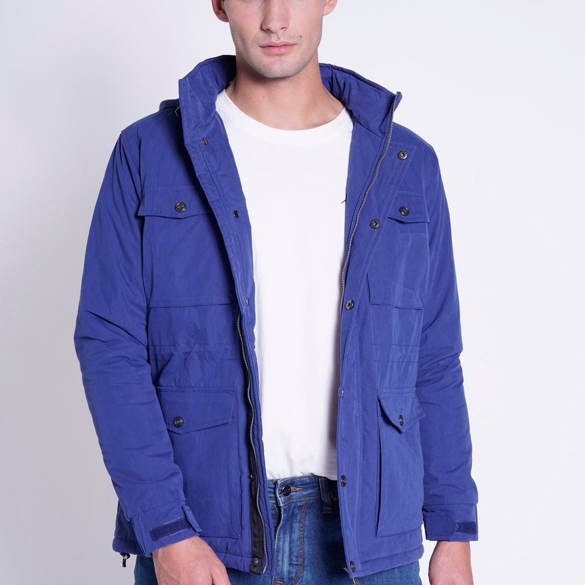 NEW MAN - Chaqueta Bolsic Azul New Man
