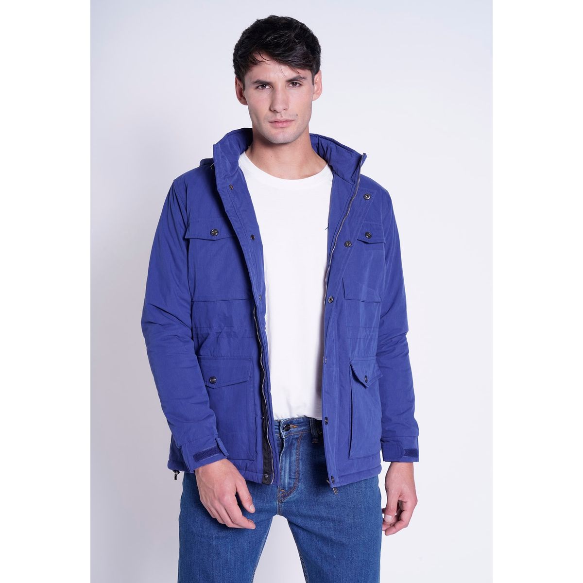 NEW MAN - Chaqueta Bolsic Azul New Man