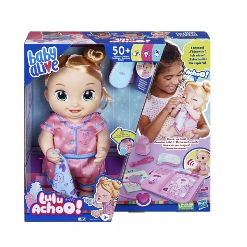 BABY ALIVE - Baby Alive - Muñeca Lulu Achoo - Rubia