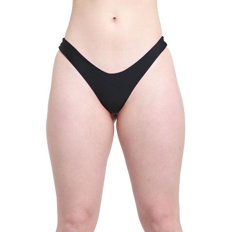 SAMIA - Bikini culote sin costura negro SAMIA