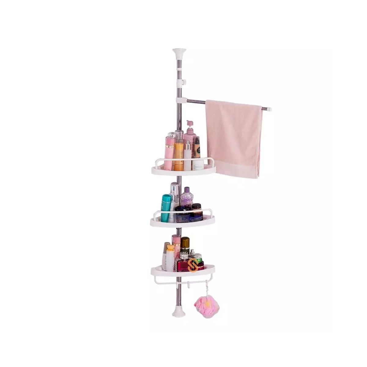 GENERICO - Organizador De Ducha Esquinero Con 4 Repisas - Shopyclick