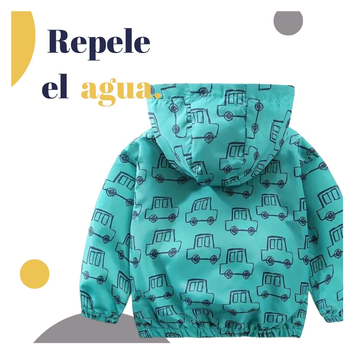 GENERICO - Cortaviento Chaqueta infantil Impermeable Autos