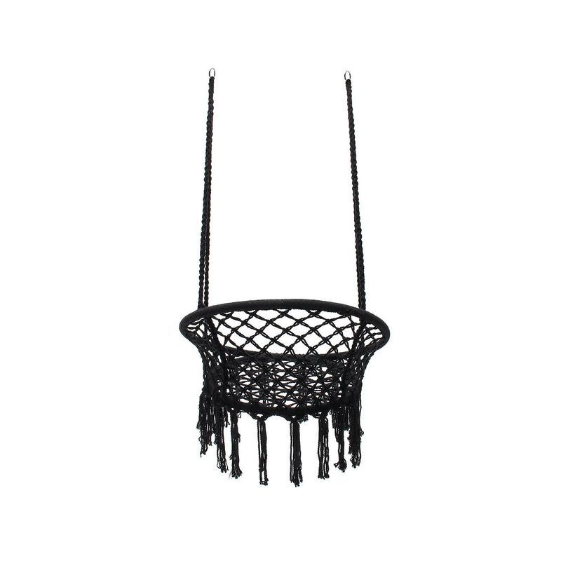 GENERICO - Silla Hamaca Columpio Colgante Color Negro - Shopyclick