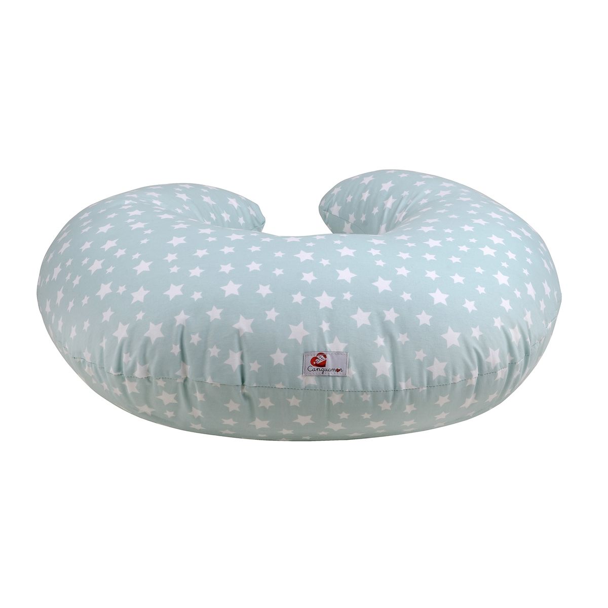 CANGUAMOR - Cojín de Lactancia Canguamor Estrellas Menta