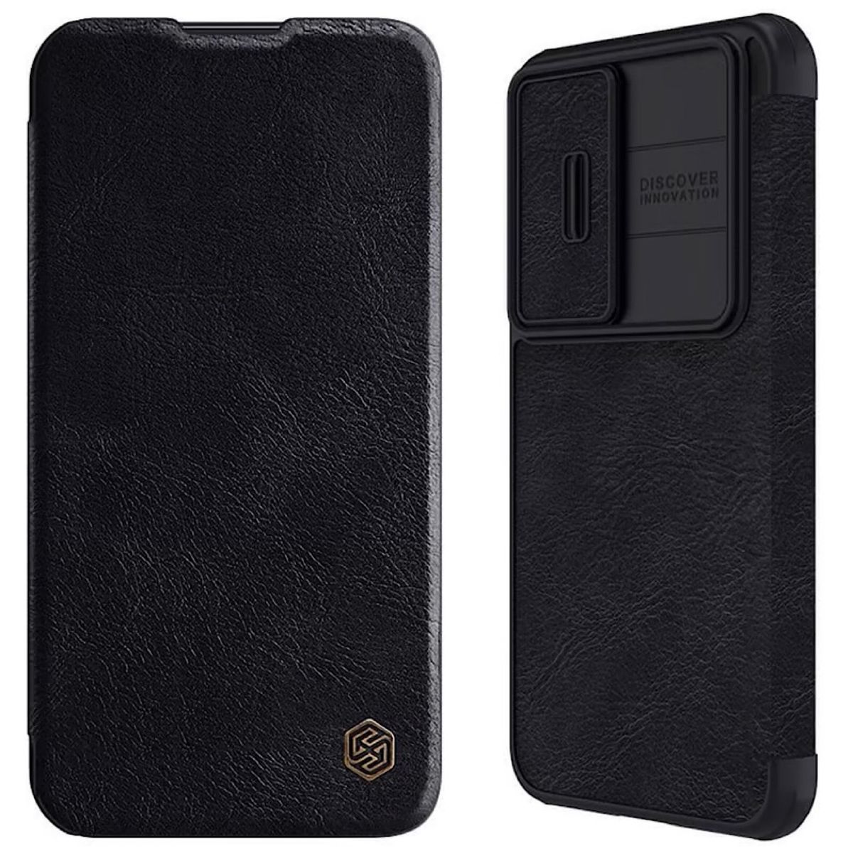 NILLKIN - Carcasa Nillkin Flip Cover Para Samsung S23 Normal- Negro