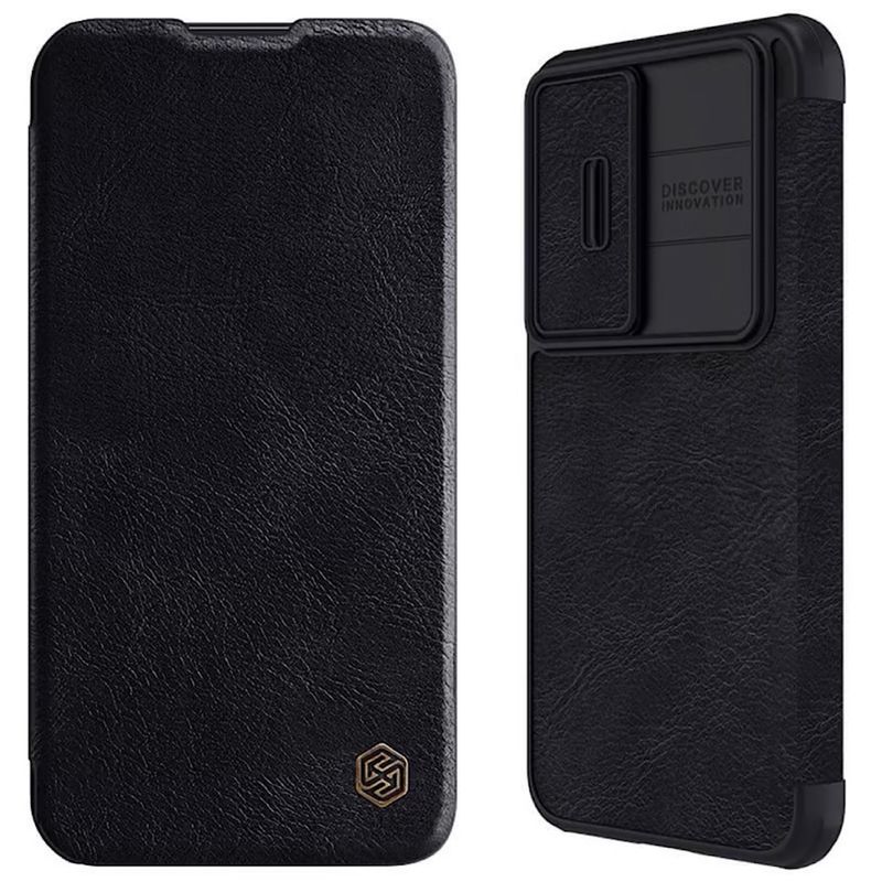 NILLKIN - Carcasa Nillkin Flip Cover Para Samsung S23 Normal- Negro