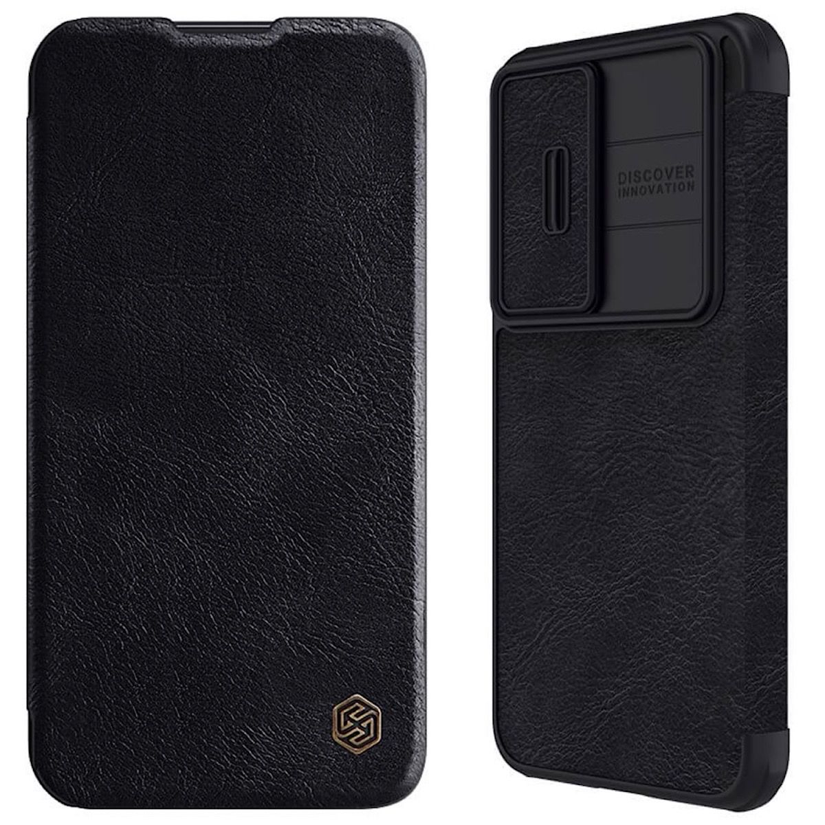NILLKIN - Carcasa Nillkin Flip Cover Para Samsung S23 Plus - Negro