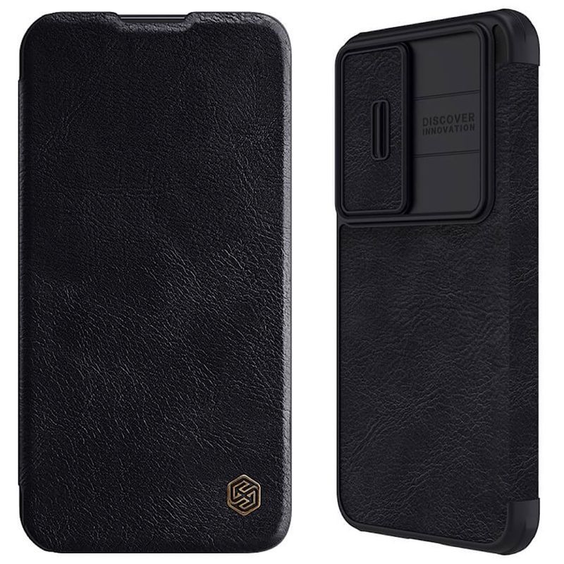 NILLKIN - Carcasa Nillkin Flip Cover Para Samsung S23 Plus - Negro
