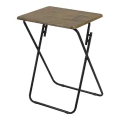 GENERICO - Mesa Plegable Portatil Auxiliar Escritorio Color Cafe