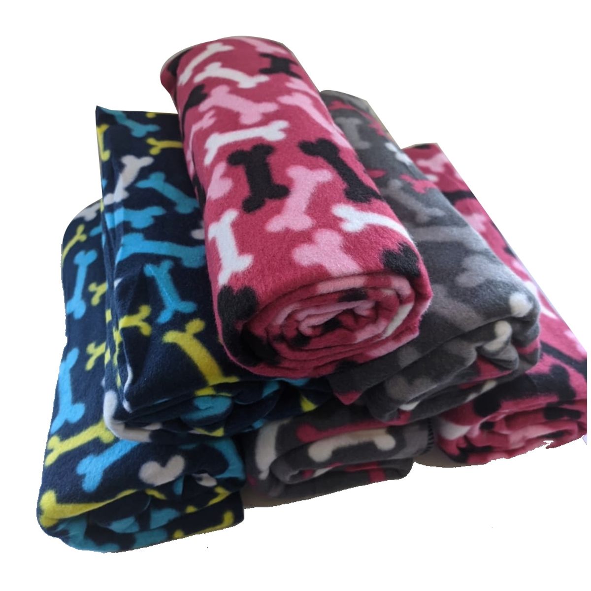 GENERICO - Pack x3 Manta De Polar Mascotas Perros Y Gatos 90 x 120cm