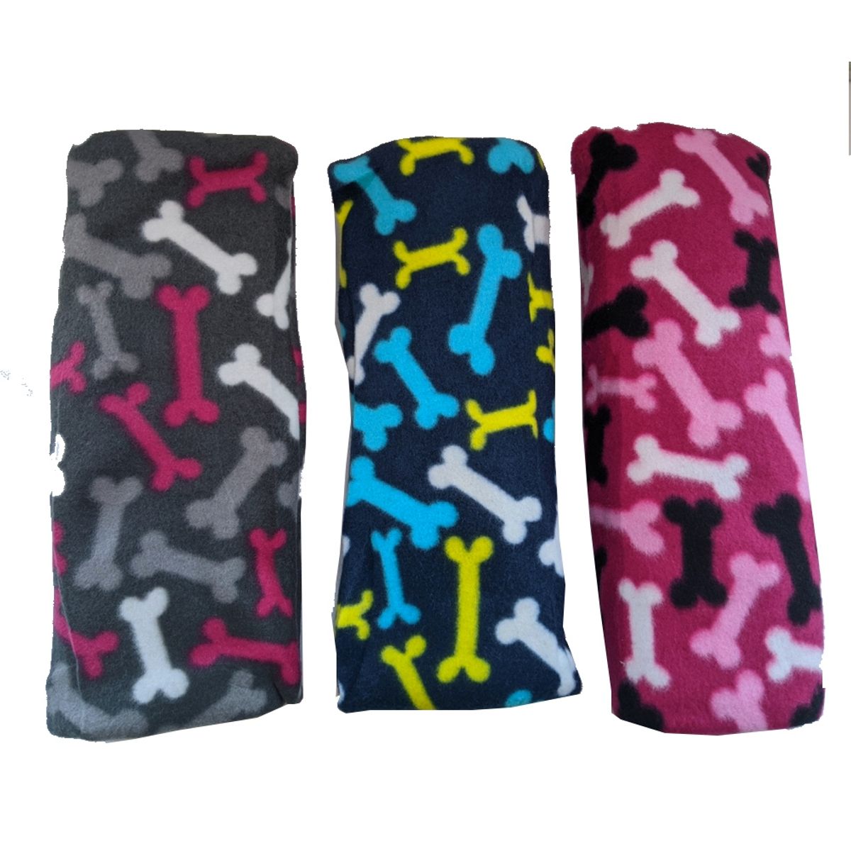 GENERICO - Pack x3 Manta De Polar Mascotas Perros Y Gatos 90 x 120cm