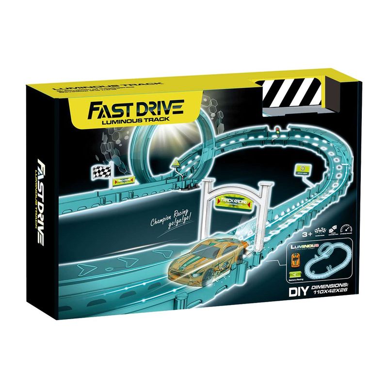 MAGNETICS - Pista de Auto Luminosa Magnetics con Loop