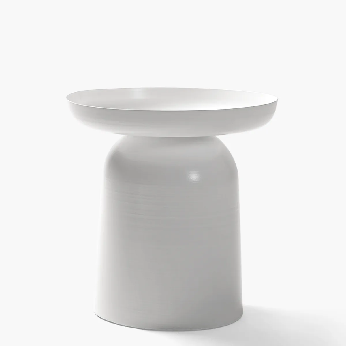 FORM DESIGN - Mesa Lateral Metálica Otelo Blanco Form