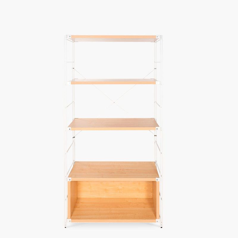FORM DESIGN - Repisa o librero Bruno 4R con gabinete