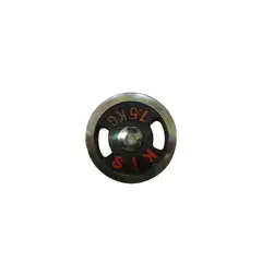 GENERICO - Pesa Disco Para Mancuerna 7,5 Kg Hierro Fundido Cromado Gym