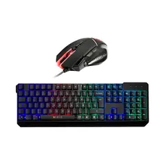 NIBIO - Kit Gamer Mouse Gear 9 Botones+Teclado K200 RGB