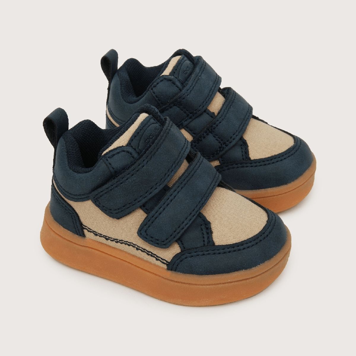 OPALINE - Zapatilla urbana de niño caña alta azul (20 a 29)
