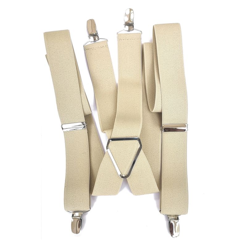 LUCIA CORBATAS - Suspensor hombre beige 4 broches Luciacorbatas