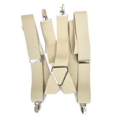 LUCIA CORBATAS - Suspensor hombre beige 4 broches Luciacorbatas