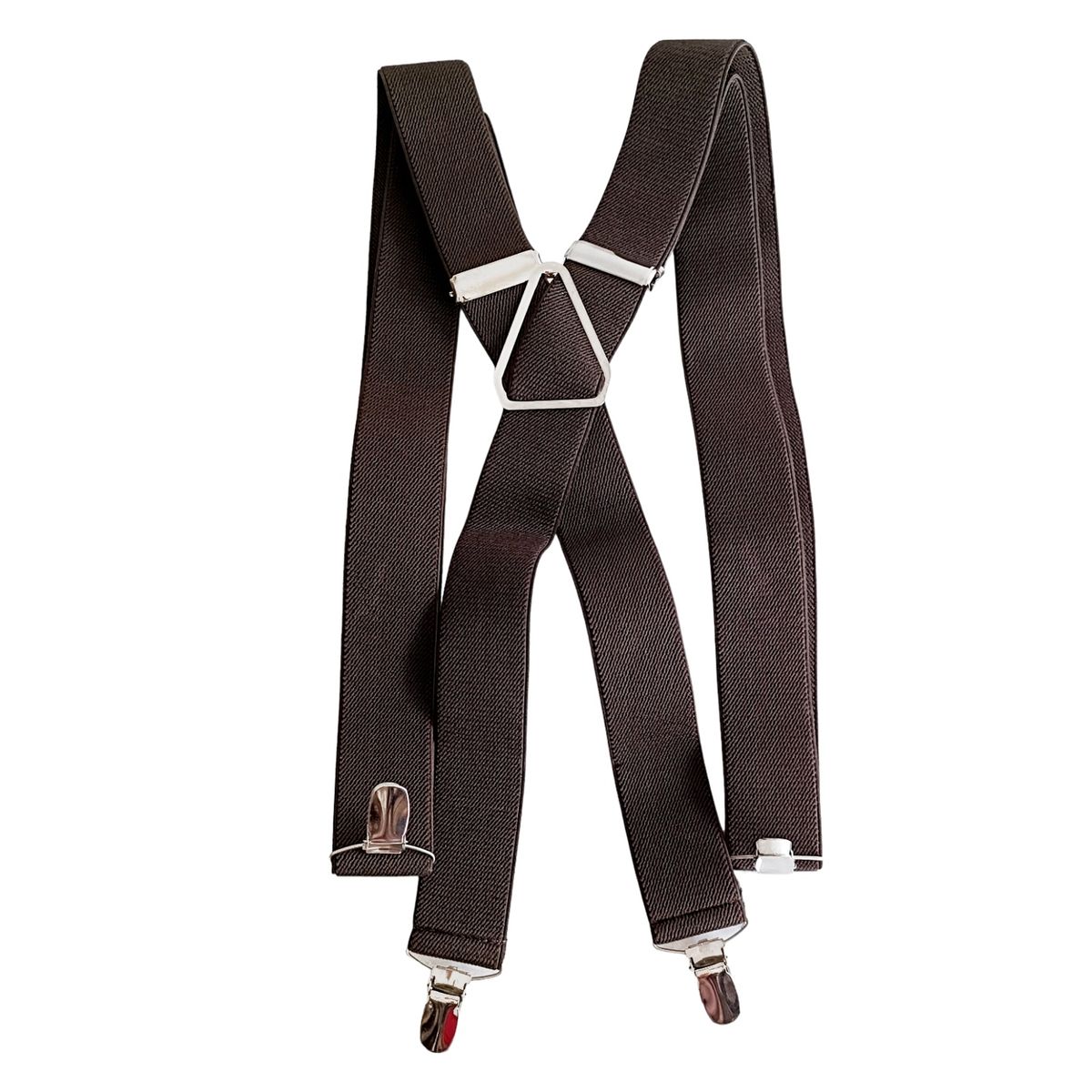 LUCIA CORBATAS - Suspensor hombre cafe 4 broches Luciacorbatas