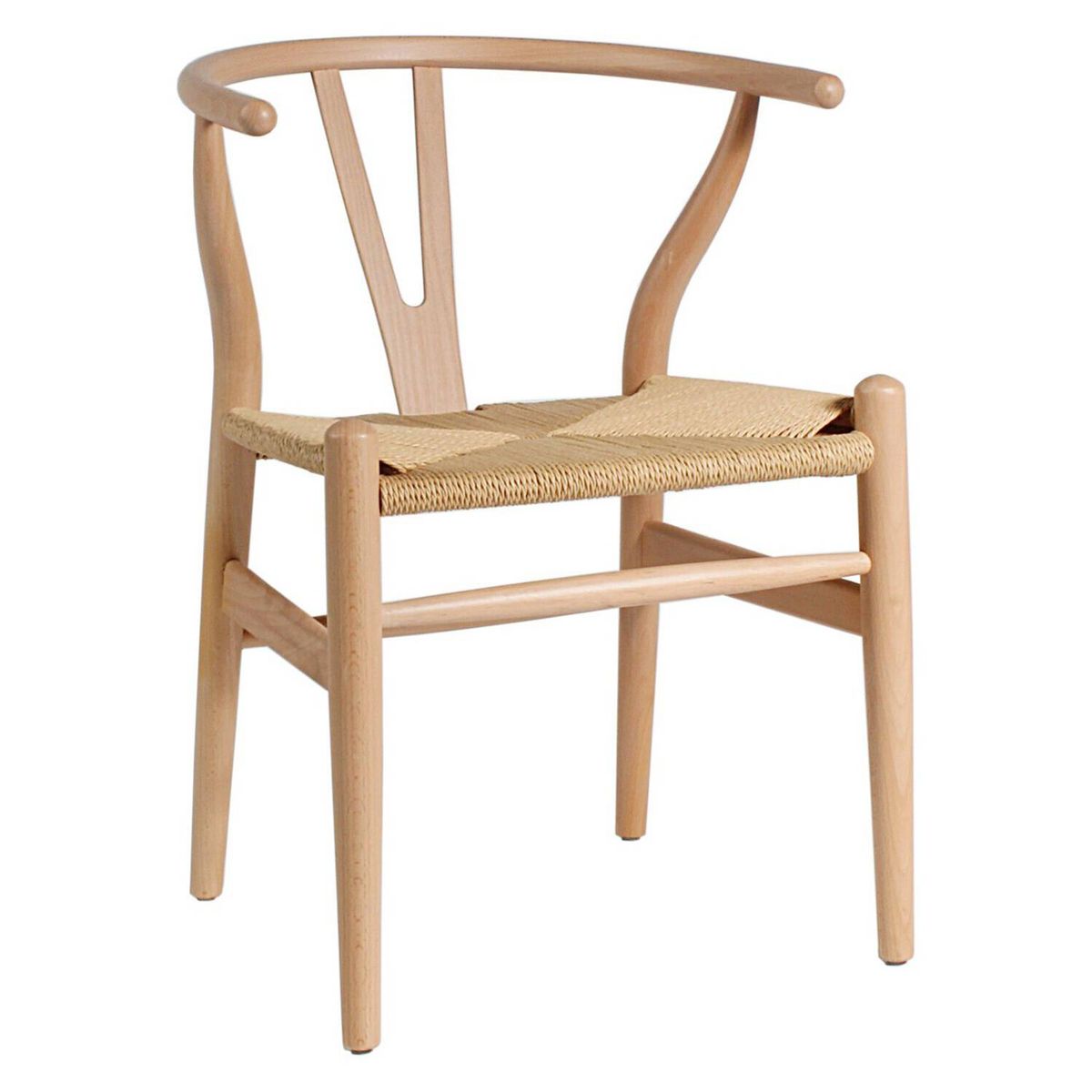 INDUMAC - Silla de Comedor Wishbone  Diseño Clásico Escandinavo Premium