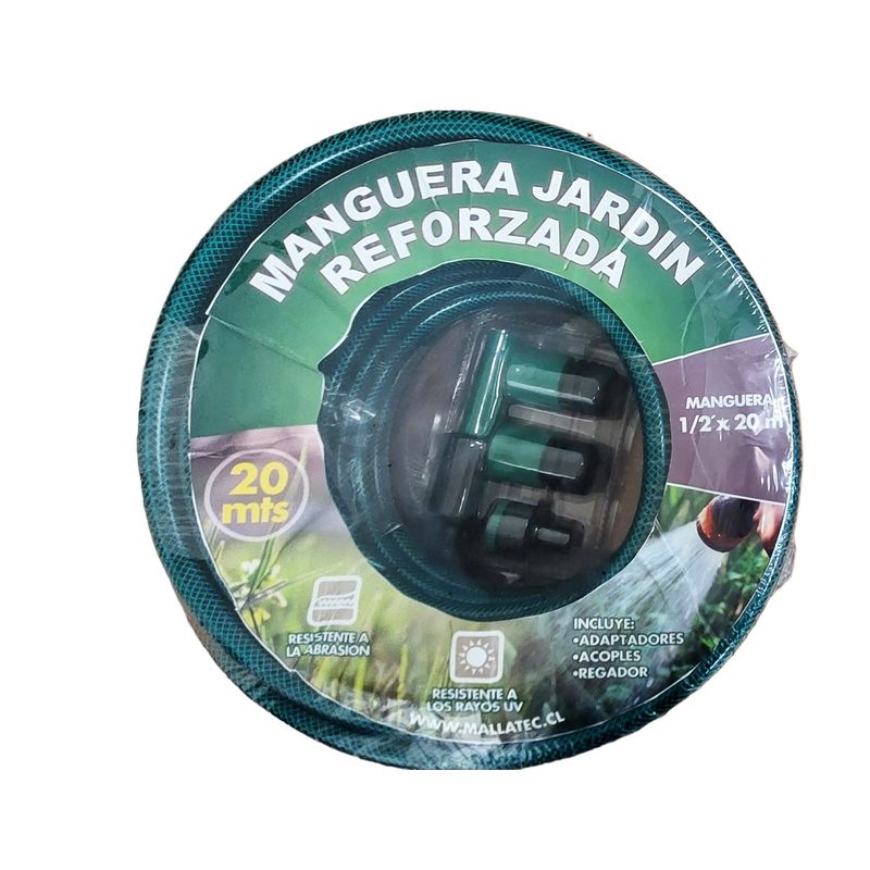 SOMBRATEC - Kit manguera jardín  1/2" en 20 metros