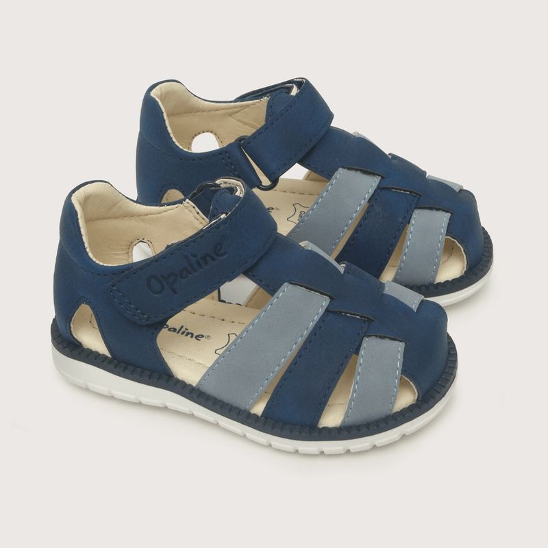OPALINE - Sandalia de niño urbana azul 20 a 29
