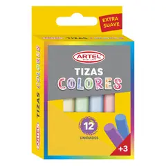 ARTEL - Tiza Colores 12 Unidades